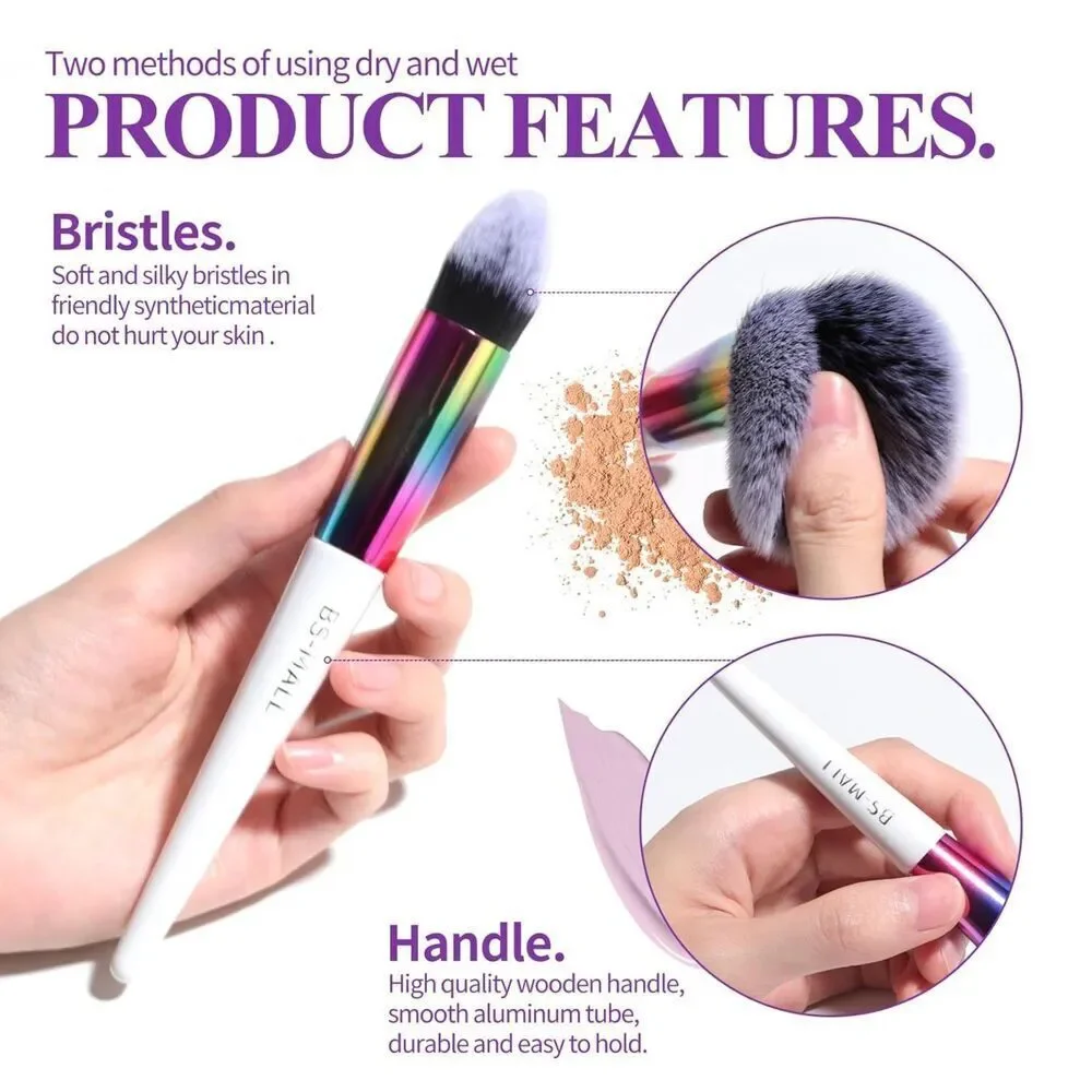 Bs-Mall 18 Pieces White Premium Synthetic Makeup Brushes Tools Kit